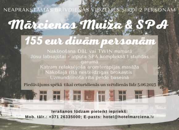 Izraujies no pilsētas burzmas!